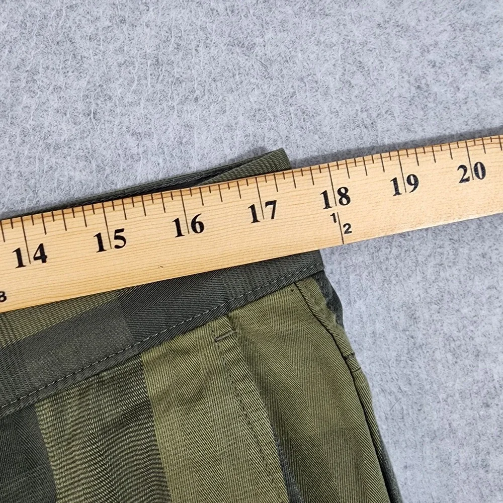 The‎ North Face Narrows Shorts Men 34x10 Green Striped Outdoor Hiking Gorpcore